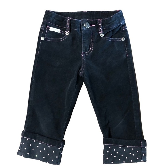 THE ENGLISH ROSES - GIRLS CUTE BLACK CORDUROY PANTS SIZE 4T - Picture 1 of 5
